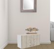 White-Light Grey Particle Board Napoles Wall Cabinet