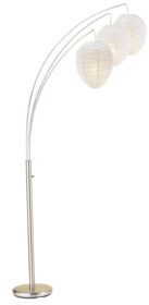 Brushed Steel Metal Arc Lamp