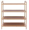 4 Tier Bamboo Shoe Racks Storage Organizer