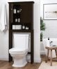 Home Bathroom Over The Toilet Shelf,Bathroom Storage Organizer,Wood Bathroom Space Saver (Espresso)