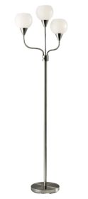 Silver Three Light Tree Floor Lamp