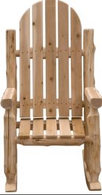 Natural Solid Wood Indoor/Outdoor Rocking Chair