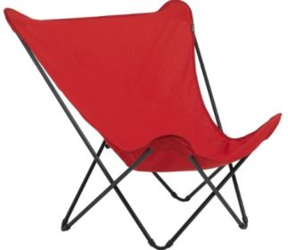 Red and Chrome Outdoor Camping Chair