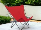 Red and Chrome Outdoor Camping Chair