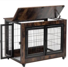 38in Dog Crate Furniture, Large Dog Kennel