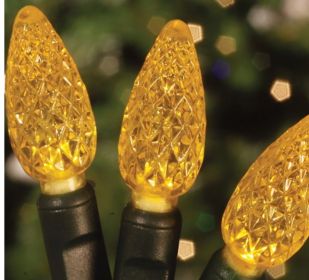 LED 70's Strawberries (35ft) Gold