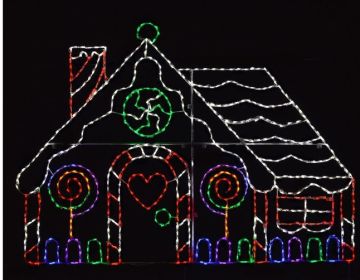 LED Gingerbread House