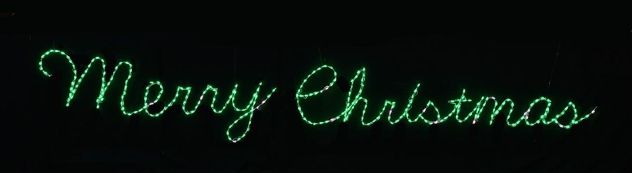 Merry Christmas Sign with RGB Lights and Controller