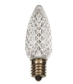 LED C9 White Faceted Bulb