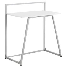 White and Gray Computer Desk