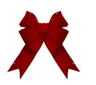 24" 4-Loop Velvet Bow (Red)