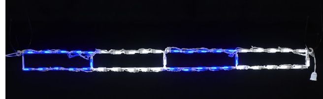 LED Peppermint Linkable Stick (Blue/White)