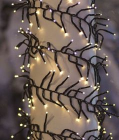 LED Twinkle Cluster Light Garland -1120 LEDs Warm White