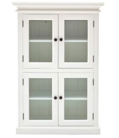 Classic White Two Level Storage Cabinet