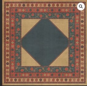 Persian Bazaar Lombalo Kohar (Option: Blue,Red, size: 48x48)