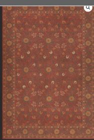 Persian Bazaar Samarkand Lola (Option: Red,Orange, size: 52x76)