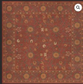 Persian Bazaar Samarkand Lola (Option: Red,Orange, size: 120x120)