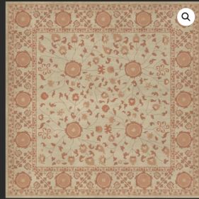 Persian Bazaar Samarkand Gazal (Option: Tan,Pink, size: 60x60)