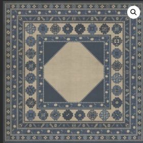 Persian Bazaar Lombalo Gradaren (Option: Blue,Cream, size: 96x96)