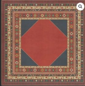 Persian Bazaar Lombalo Ashkar (Option: Red,Blue, size: 120x120)