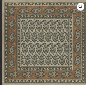 Persian Bazaar Kintala Frumos (Option: Cream,Brown, size: 48x48)