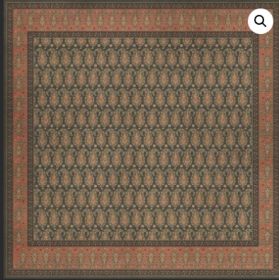 Persian Bazaar Kintala Drabarni (Option: Gray,Orange, size: 120x120)