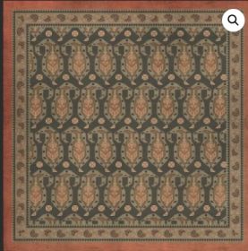 Persian Bazaar Kintala Drabarni (Option: Gray,Orange, size: 36x36)