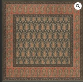 Persian Bazaar Kintala Drabarni (Option: Gray,Orange, size: 60x60)