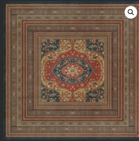 Persian Bazaar Farahan Farid (Option: Red,Blue, size: 120x120)