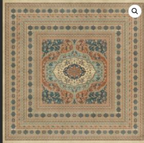 Persian Bazaar Farahan Ava (Option: Orange,Blue, size: 120x120)