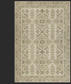 Persian Bazaar Hamadan Yasmine (Option: Cream,Tan, size: 52x76)