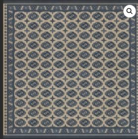 Persian Bazaar Chuval Gul Safin (Option: Blue,Tan, size: 120x120)