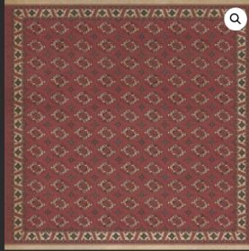 Persian Bazaar Chuval Gul Nazar (Option: Red,Tan, size: 120x120)