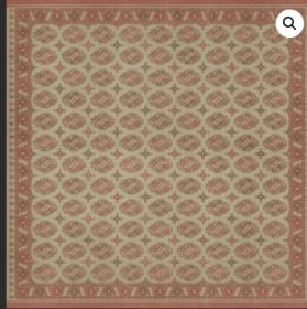 Persian Bazaar Chuval Gul Lale (Option: Pink,Tan, size: 120x120)