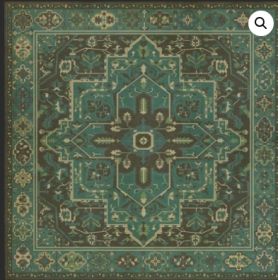 Persian Bazaar Camelot the Holy Grail (Option: Blue, Aged Black, size: 36x36)