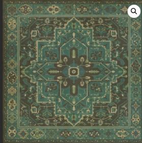 Persian Bazaar Camelot the Holy Grail (Option: Blue, Aged Black, size: 96x96)