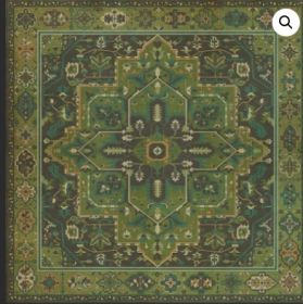 Persian Bazaar Camelot the Green Knight (Option: Green, Aged Black, size: 48x48)