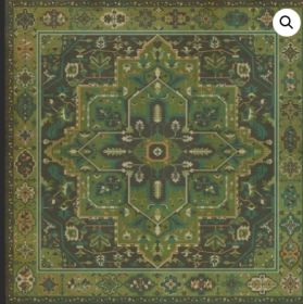 Persian Bazaar Camelot the Green Knight (Option: Green, Aged Black, size: 72x72)