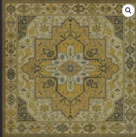 Persian Bazaar Camelot Charlemagne (Option: Cream,Aged Black, size: 120x120)