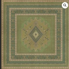 Persian Bazaar Bergama Pinar (Option: Green,Blue, size: 120x120)