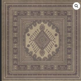 Persian Bazaar Bergama Didem (Option: Purple,Tan, size: 120x120)