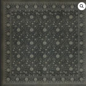 Persian Bazaar Samarkand Qora (Option: Aged Black,Gray, size: 120x120)