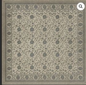 Persian Bazaar Samarkand Kul Rang (Option: Cream,Gray, size: 120x120)