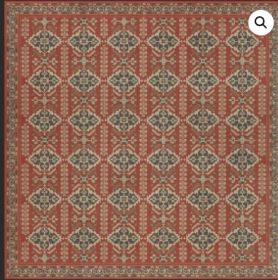 Persian Bazaar  Hamadan  Kismet (Option: Red,Tan, size: 120x120)