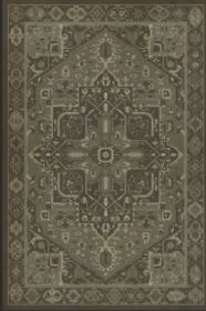 Persian Bazaar Camelot the Black Knight (Option: Aged Black, Gray, size: 24x36)