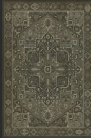 Persian Bazaar Camelot the Black Knight (Option: Aged Black, Gray, size: 20x30)