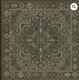 Persian Bazaar Camelot the Black Knight (Option: Aged Black, Gray, size: 120x120)