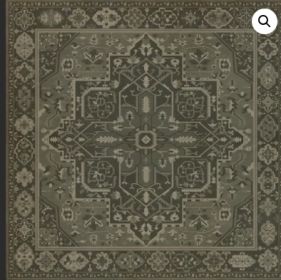 Persian Bazaar Camelot the Black Knight (Option: Aged Black, Gray, size: 48x48)