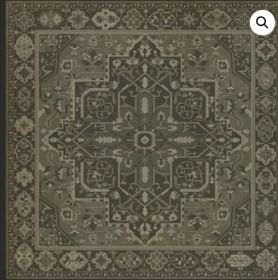 Persian Bazaar Camelot the Black Knight (Option: Aged Black, Gray, size: 60x60)