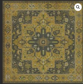 Persian Bazaar Camelot Sir Galahad (Option: Yellow,Aged Black, size: 120x120)